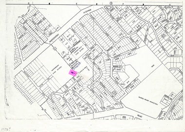 Document - Street Plan, Maroondah High School - Street Plan of Area including Cutts Ave, Ainslie Park etc.   C 1972