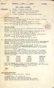 Document, Ringwood High School - Form IV History Assignment- 1967 - The Gold Rushes