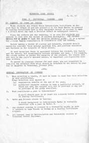 Document, Ringwood High School - Form V Provisional Courses for 1968 - To parents of form IV Pupils  -Document dated 8. 11. 67