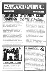 Newsletter, Maroondah High School - Newsletter Vol 1. No. 1 June 1978