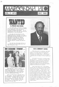 Newsletter, Maroondah High School - Newsletter Vol 3. No. 3 December 1980