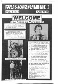 Newsletter, Maroondah High School - Newsletter Vol 4. No. 1 June 1981