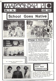 Newsletter, Maroondah High School - Newsletter Vol 5. No. 1 June 1982