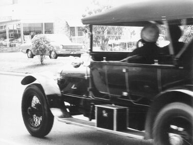 Photograph, Vintage car rally through Ringwood. c1966