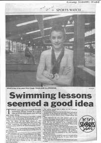 Newspaper, Ringwood Secondary College -SPORTS watch - Swimming lessons seemed a good idea - Mail - 23-05-95 - Page 2