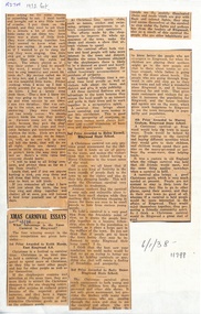 Newspaper, Ringwood State School and Ringwood East State School - Newspaper Clipping 6/1/1938 - Xmas Carnival Prize Winning Essays