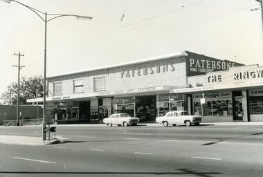 Photograph, Patersons Home Furnishers, 86 Maroondah Highway, Ringwood in May 1969
