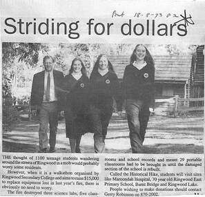 Newspaper, Striding for dollars - Ringwood Secondary College -  Post, 18-08-93, Page 2
