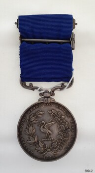 Silver medal has text and images