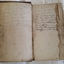 End papers of book with handwritten inscriptions