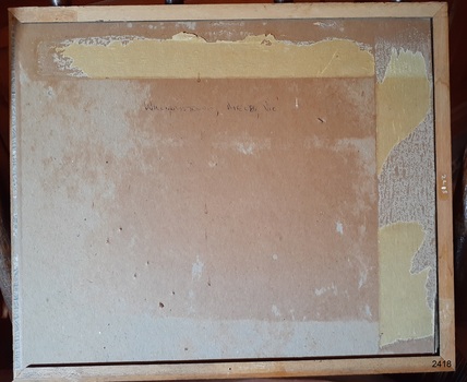Reverse backing of photograph has an inscription 