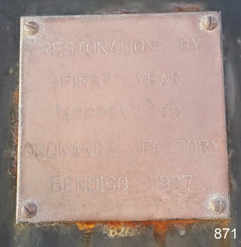 Square copper plate with stamped characters