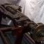 Ship's steering gear looks like petrified wood with interlocked gears and jointed rods