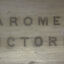Text engraved on metal, COAST BAROMETER NO. 8 VICTORIA