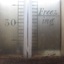 Scale shows the text of the temperature measure 'Freezing"