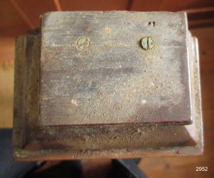 Details of the timber sections of the top of the internal case, and joining screws