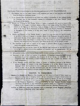 Reverse of printed form