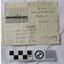 Ticket with printed text and ship image, completed with handwriting, on cream paper