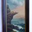Eagle Rock is on the left of the painting, and seagulls, waves crashing, vessels in the sea. 