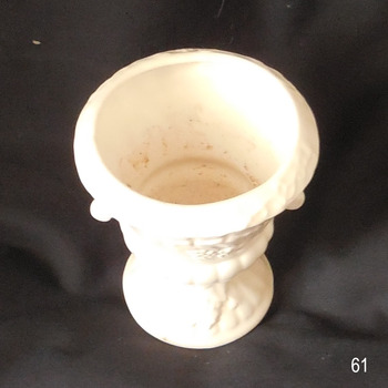 Vase from above shows the moulded internal shape