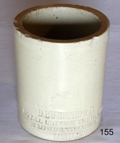 Container - Ceramic Salt Container, Doulton Lambeth, circa 1880