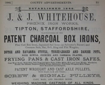 Functional object - Weight, Jabez & John Whitehouse Phoenix Foundry, Mid 19th to early 20th century