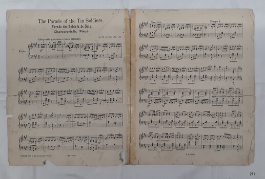 Music for The Parade of the Tin Soldiers