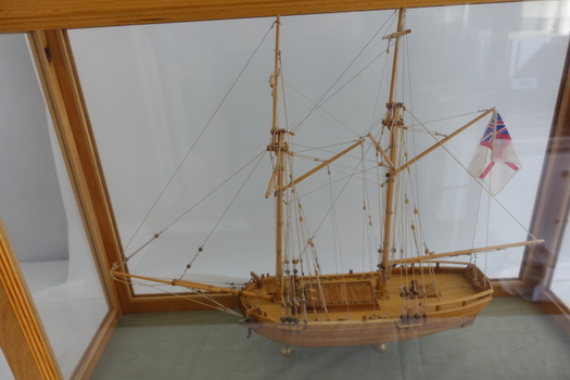 View shows details of items on ship's deck