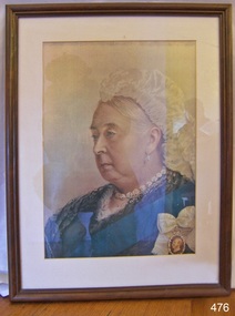 Picture of Queen Victoria in ceremonial dress in her later years.
