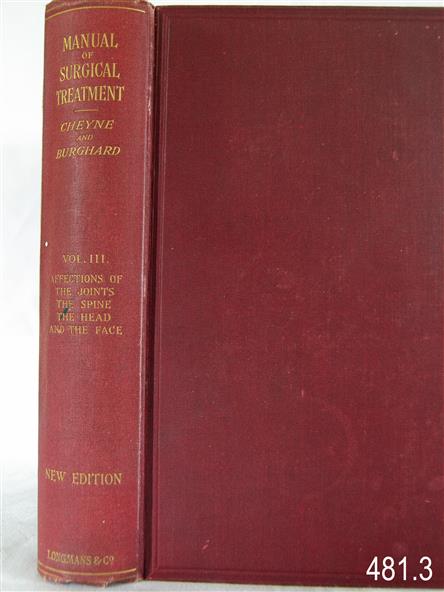 Book, A Manual of Surgical Treatment Vol 3