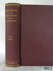 Book, Collected Papers of the Mayo Clinic and The Mayo Foundation Vol 16-1