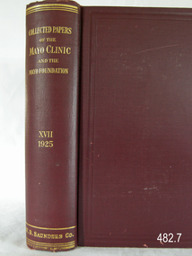 Book, Collected Papers of the Mayo Clinic and The Mayo Foundation Vol 17