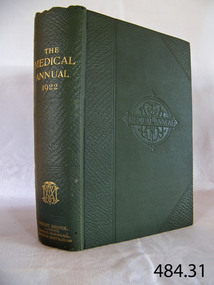 Book, The Medical Annual and Practitioners Index 1922