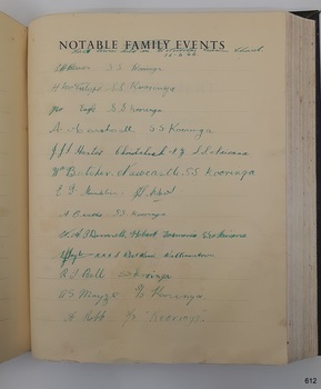 Printed title and lines with handwritten inscriptions