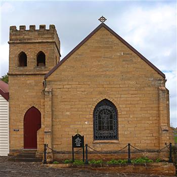 Outside view of the chapel with fitted window