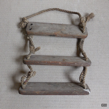 Ladder is not joined on one end of the top step