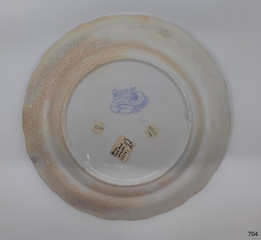 Labels with inscriptions on plate, and 'Asiatic Pheasant' design logo