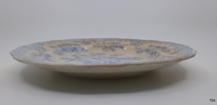 Round Shallow plate with a wide lip