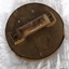 Barrel lid with wide, strong wooden handle attached with screws