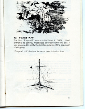 1979 Flagstaff Hill handbook with a sketch of the Distant Signal on the Flagstaff