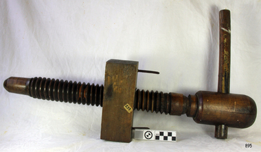 Tool - Wooden Bench Screw, 1900 Possibly made by the Grand Rapids Furniture Company in USA
