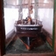 Stern of ship model with name of ship