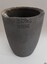 Grey container with downward sloping sides