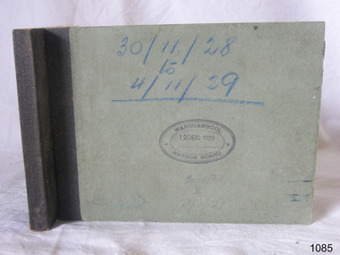 Receipt Book, Warrnambool Harbour Board Receipt Book 1928-1929.jpg