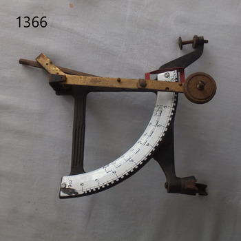 Scale has a screw adjustment