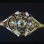 Diamond set into top of ring