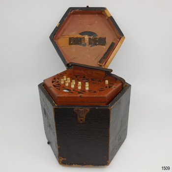 Open case with concertina within the case
