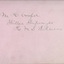 Handwritten message on the back of the postcard with details of the male in the photograph