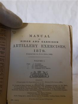 Printed text and logo of Coat of Arms. Details include the year 1879