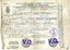 Certificate of Discharge with name of seaman, ship, date and other particulars filled in by hand with ink